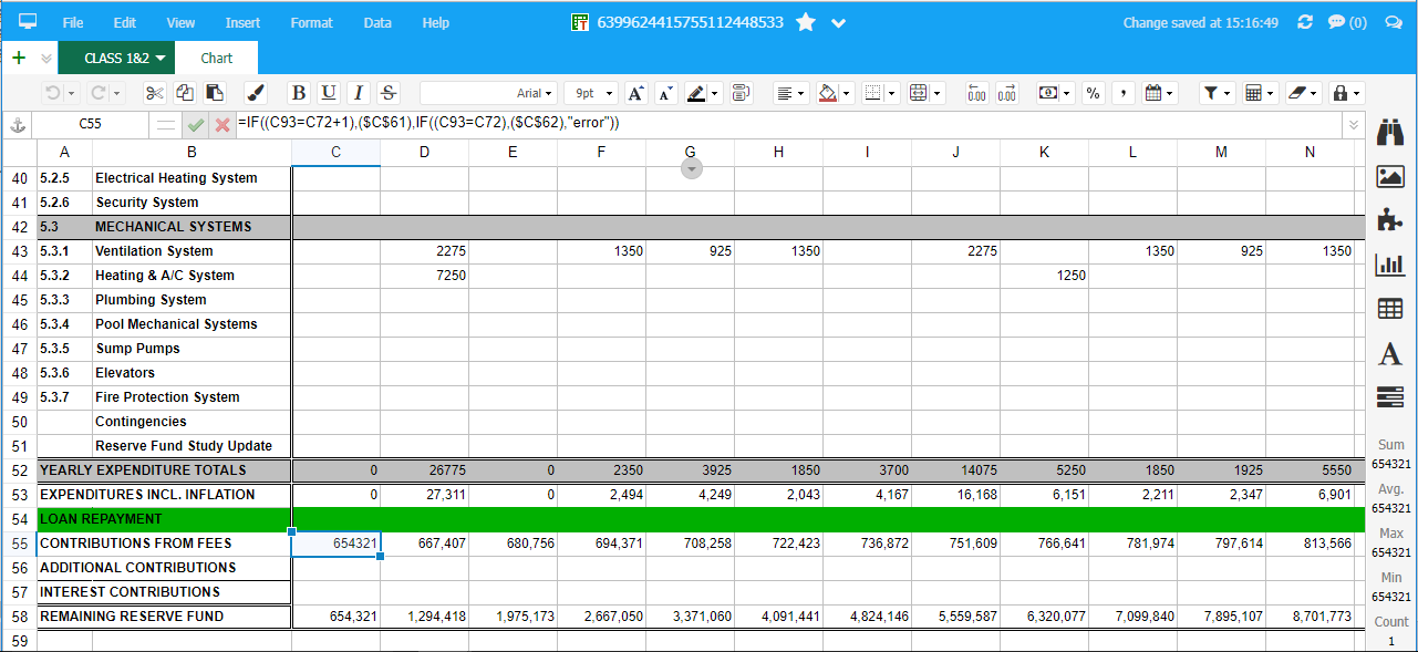 Reserve Fund Study Excel To Online